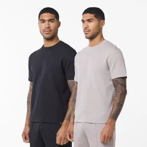 2-Pack Smart Scuba T-Shirts | Black/Stone