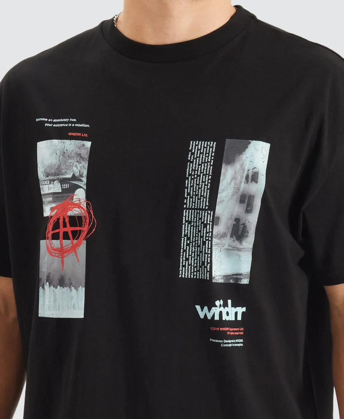 Anarchy Box Fit T-Shirt Black