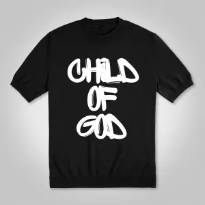 Blavra Vintage Child Of God Print Cotton Knitted T-shirt