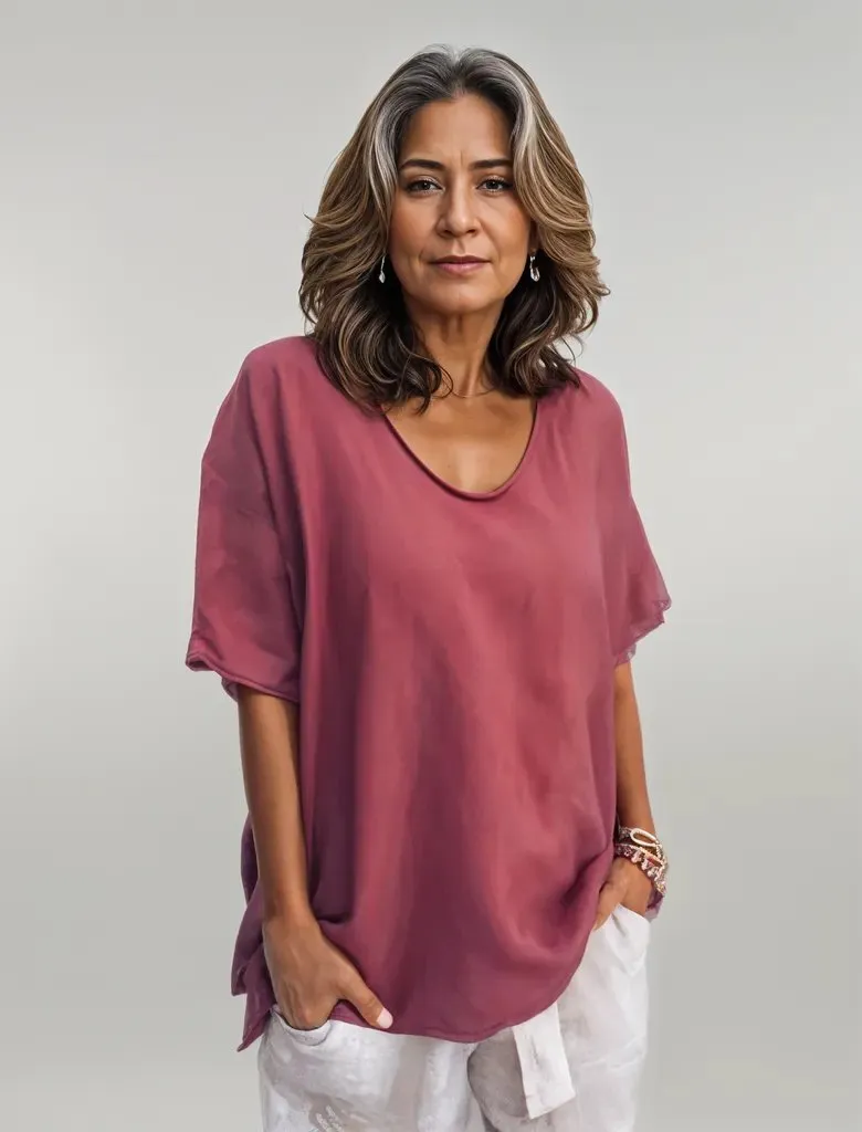 Bridget | Soft loose-fit shirt - 1   1 FREE