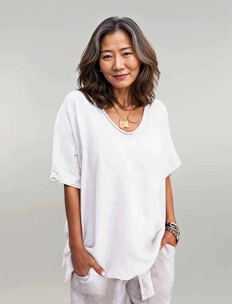 Bridget | Soft loose-fit shirt - 1   1 FREE