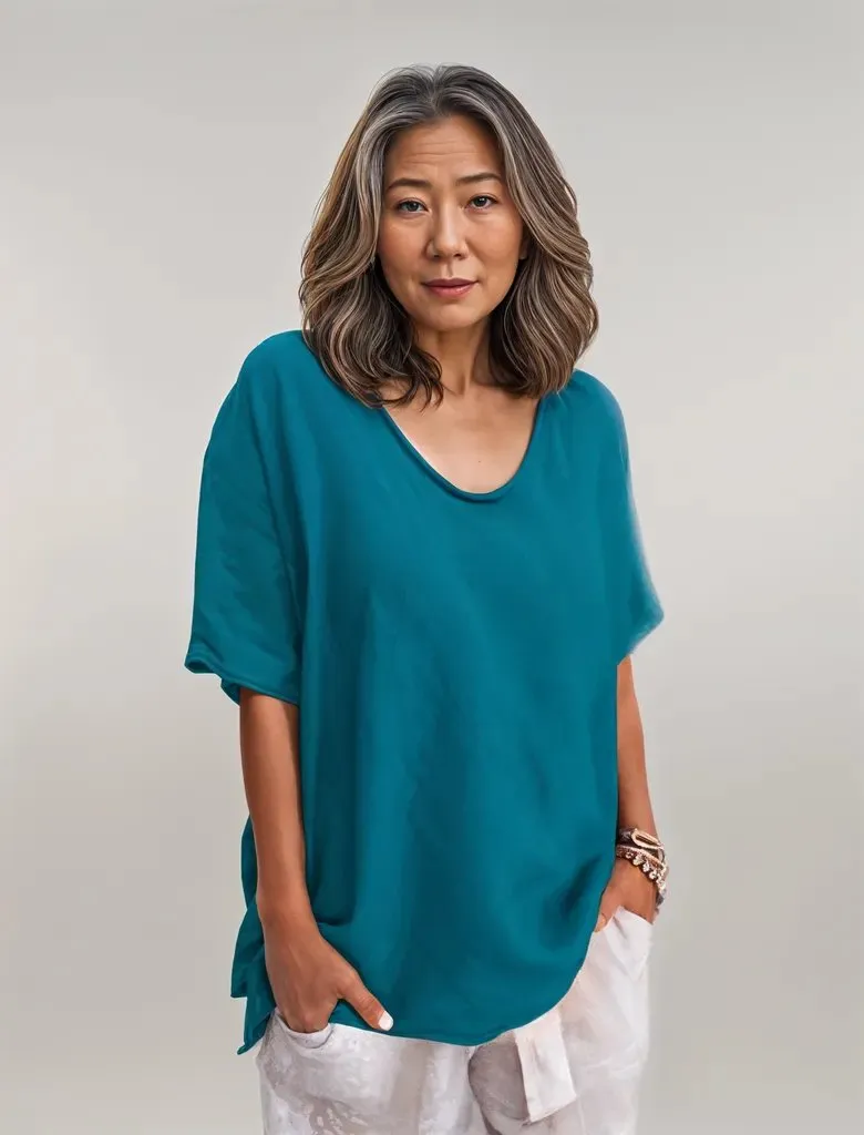 Bridget | Soft loose-fit shirt - 1   1 FREE