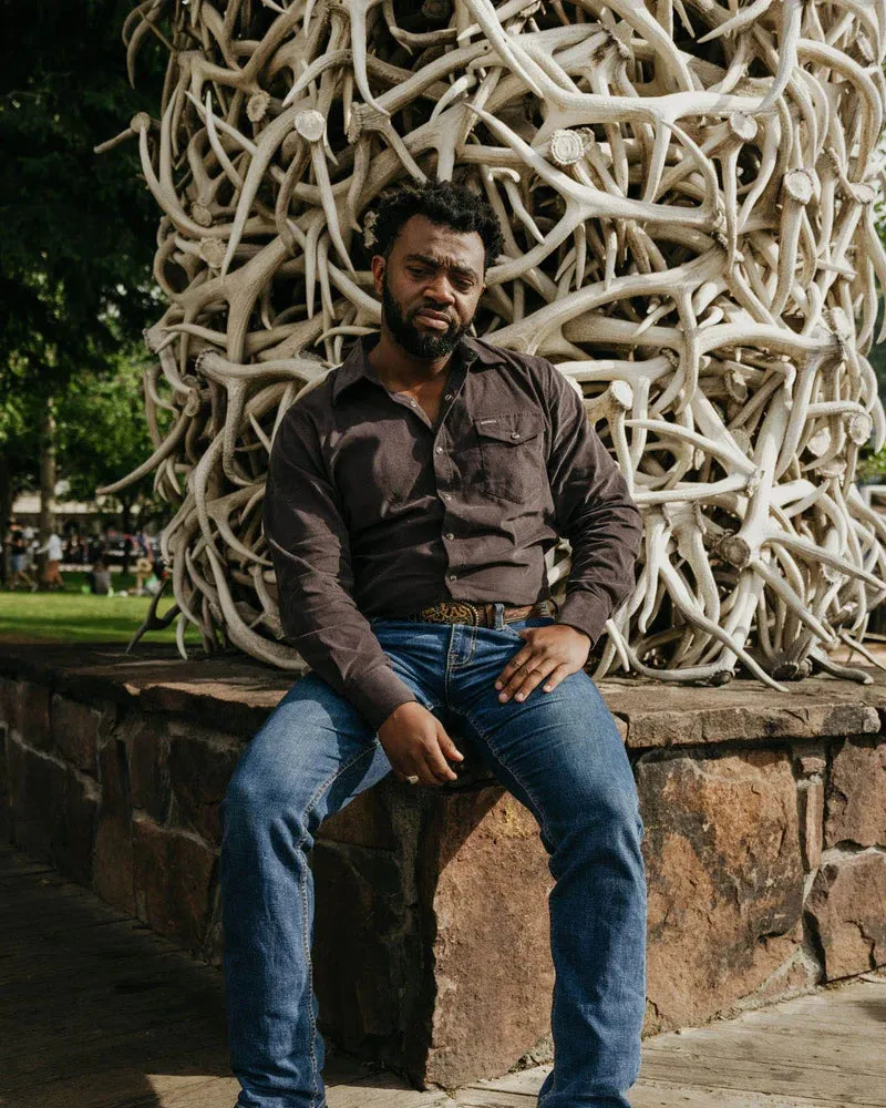 Bryce Cord Shirt - Charcoal