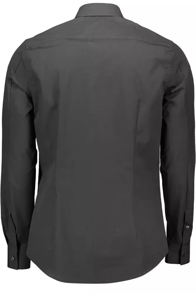 Calvin Klein Sleek Black Slim Fit Designer Shirt