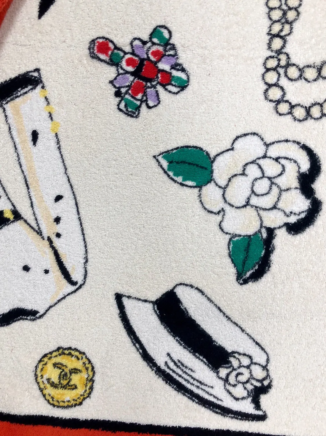 Chanel Vintage Icon Print Towels
