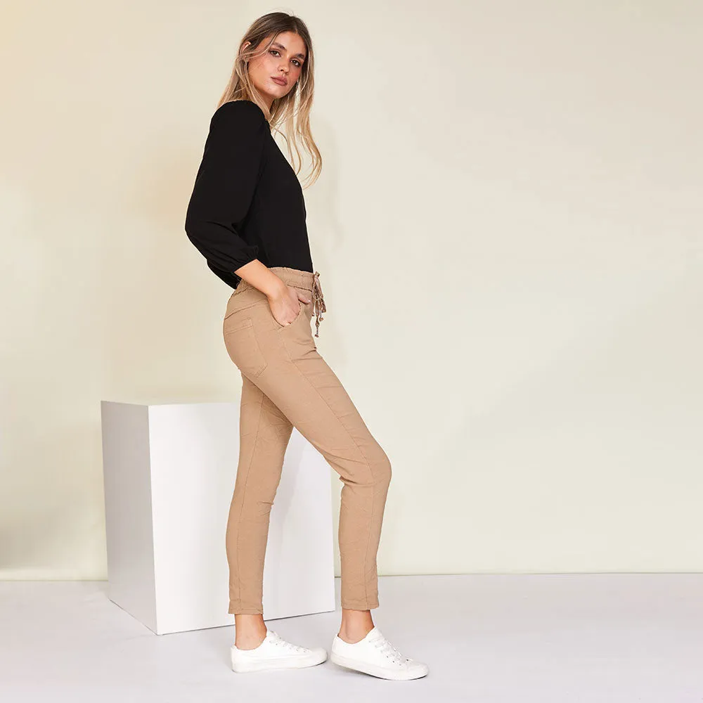Charlie Stretch Jogger (Sand)