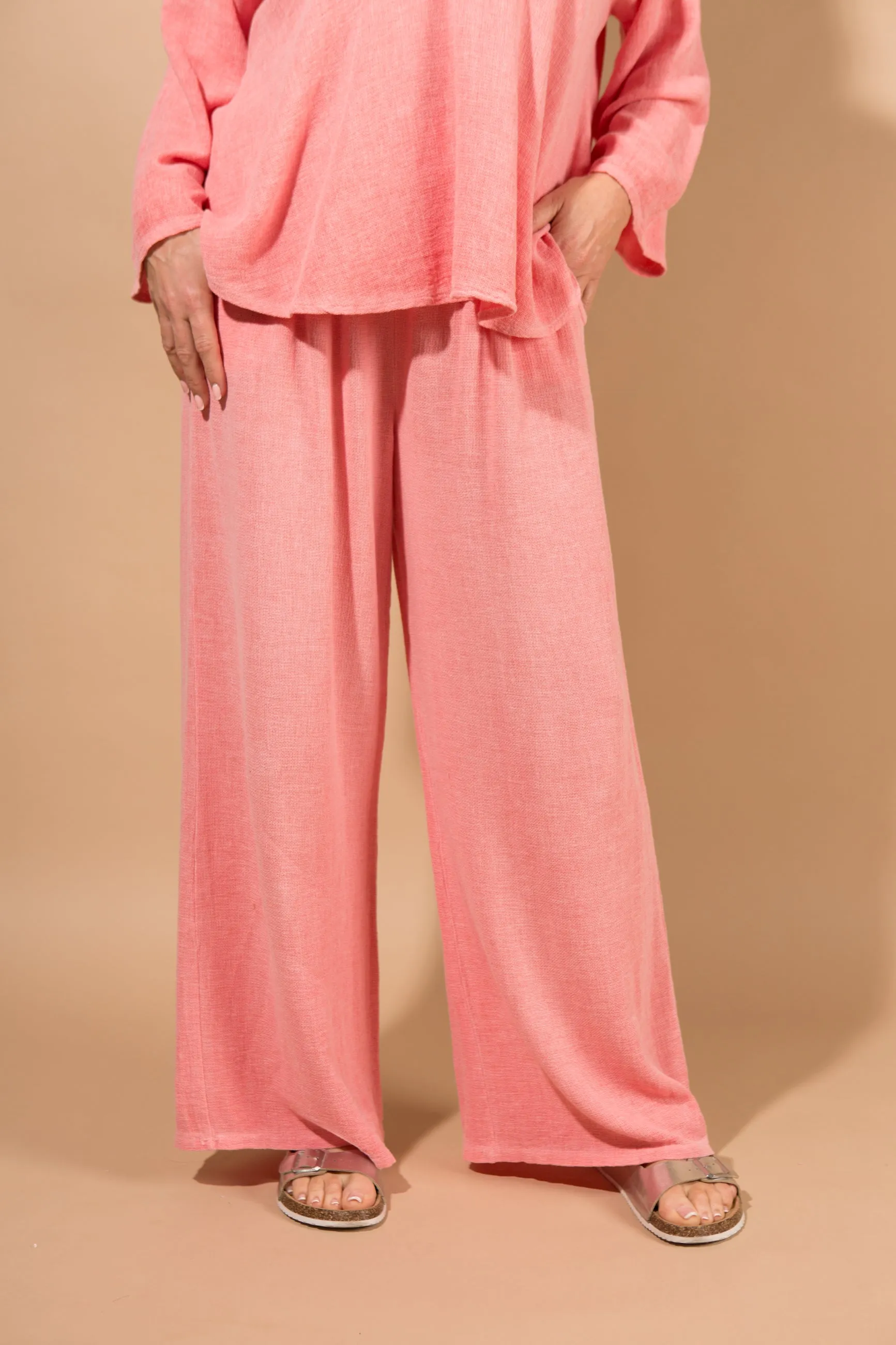 Cotton & Linen Blend Trousers