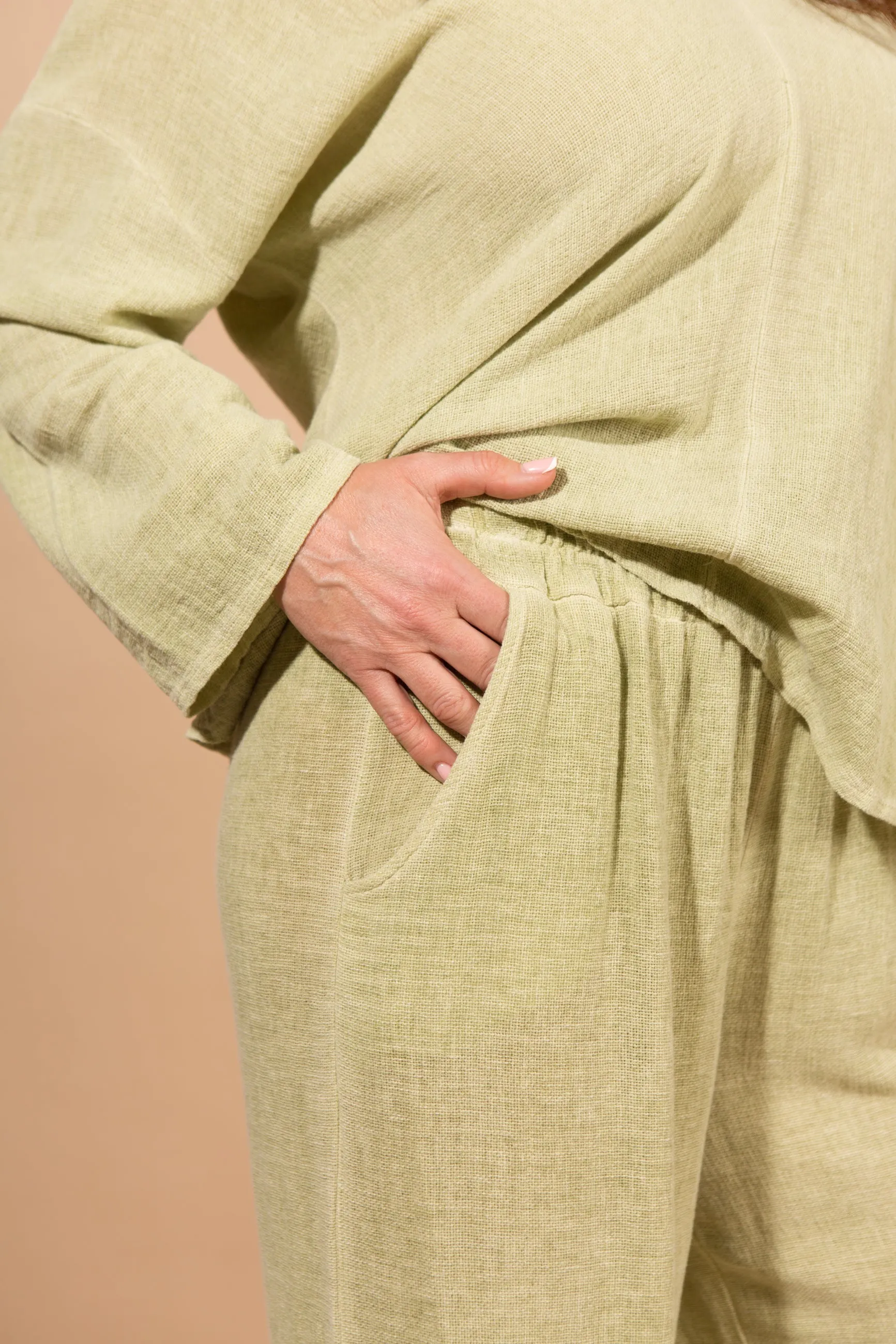 Cotton & Linen Blend Trousers