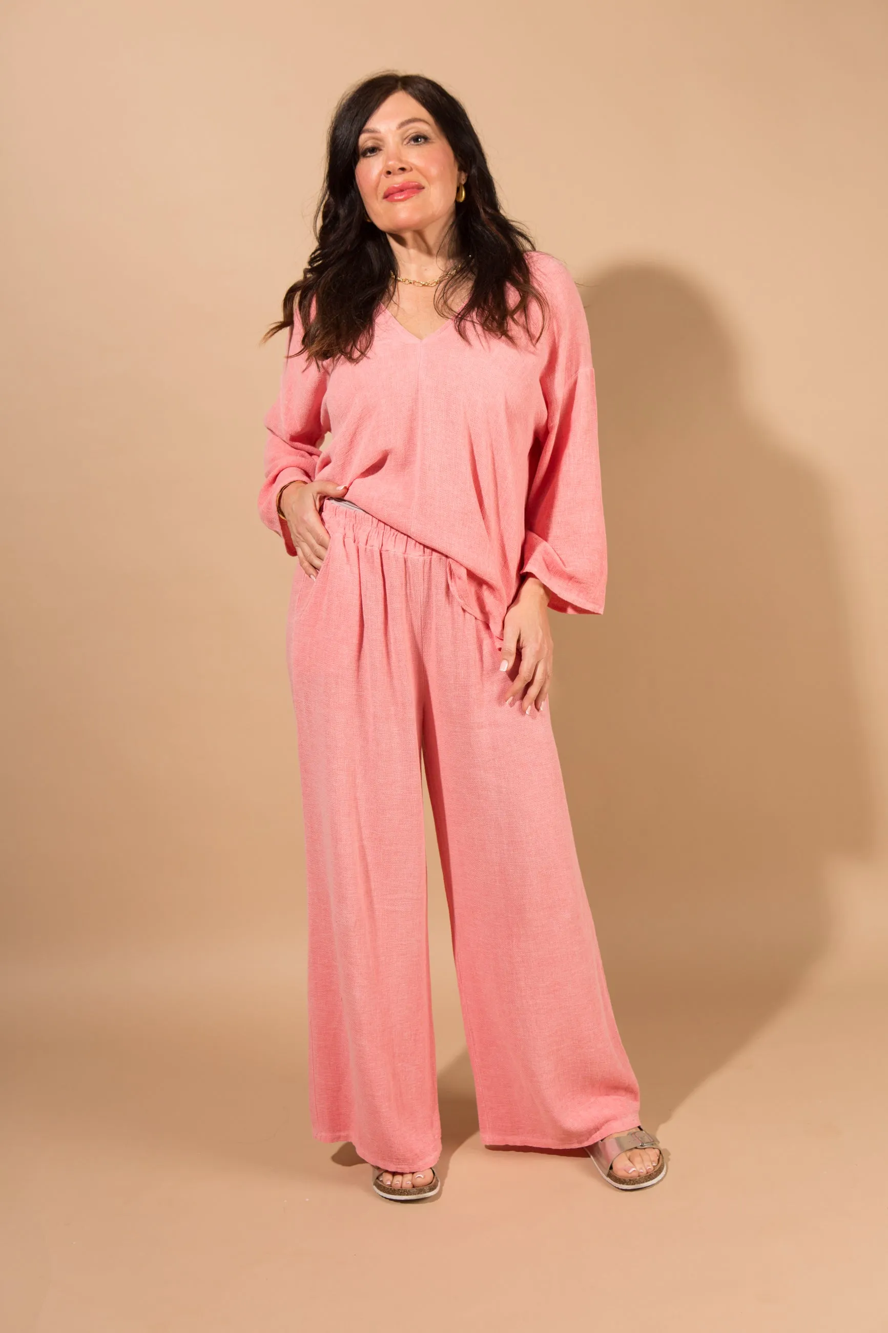 Cotton & Linen Blend Trousers