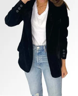 Crush A lot Velvet Blazer Black