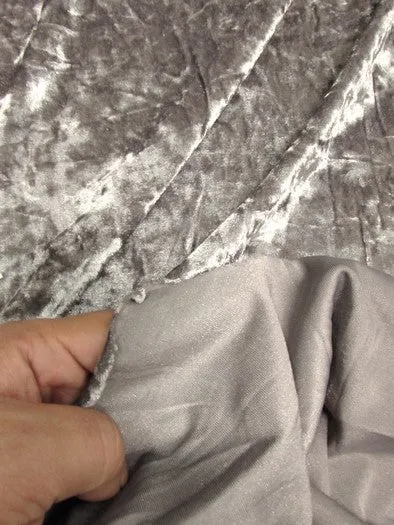 Crushed Stretch Velvet Costume Fabric / Teal / Sold By The Yard