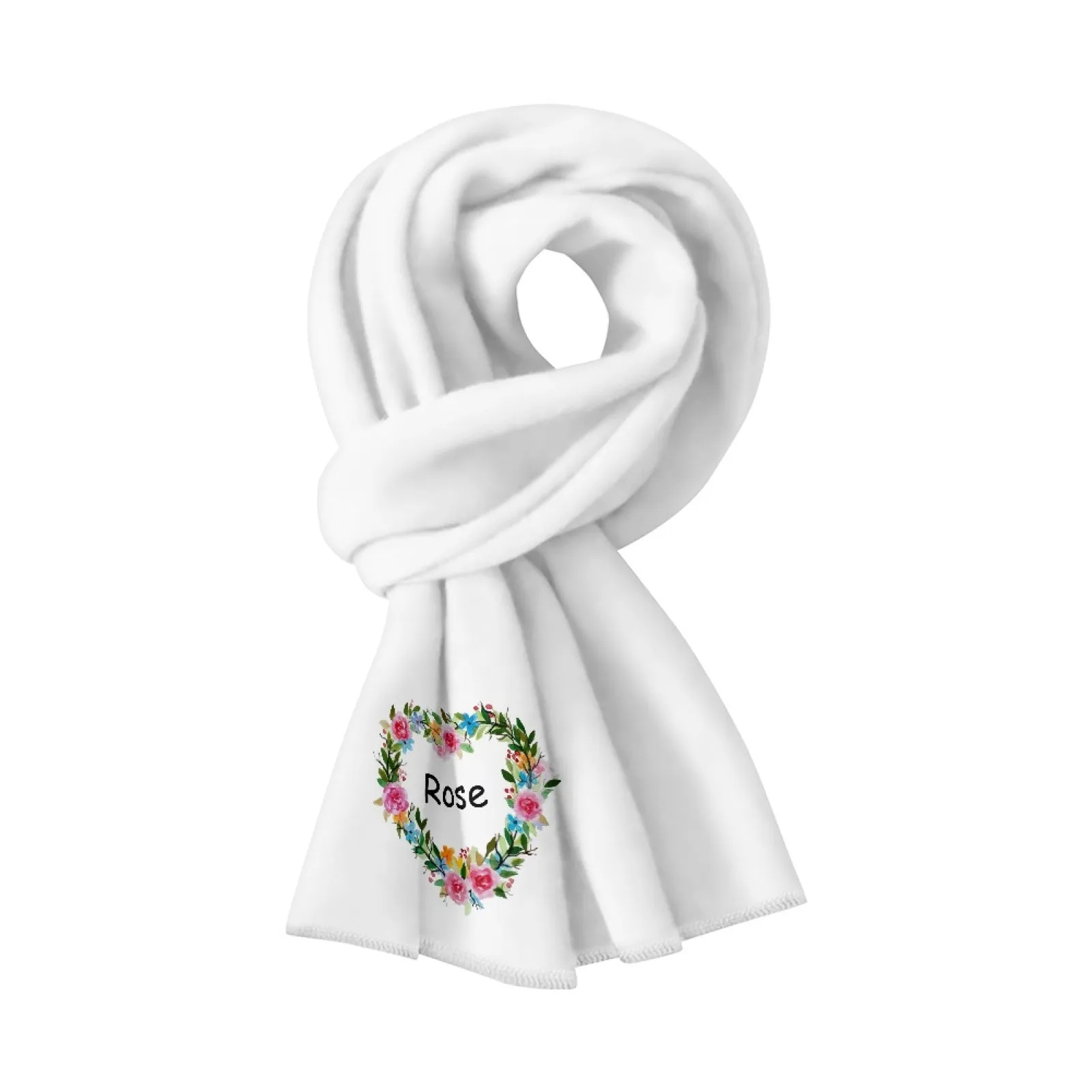 Custom Name Fluffy Scarf Soft&High Elasticity Winter Gift
