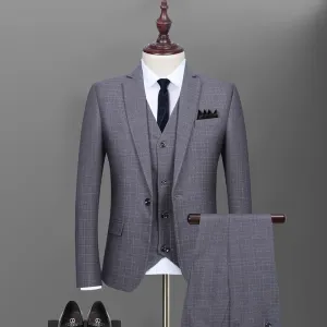 customSuit, men's suit, three pieces of business suit,
