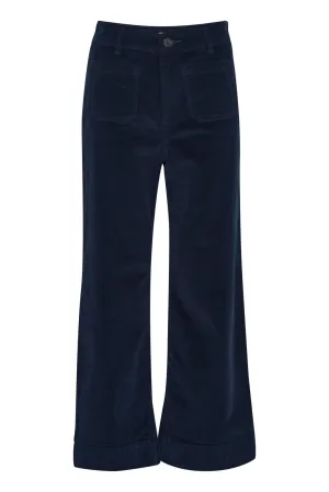 Dasik Pocket Casual Trousers - Navy