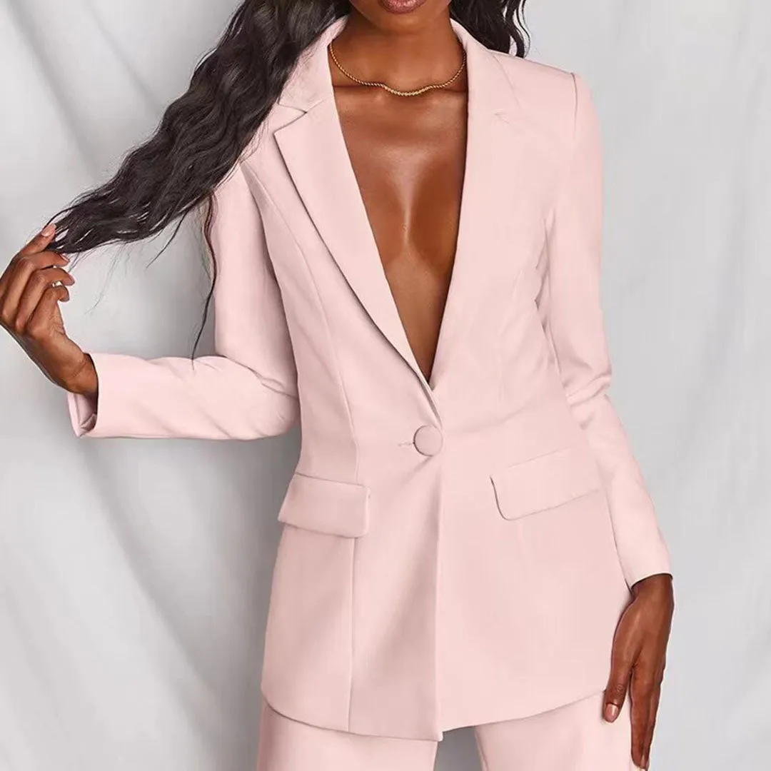 Elegant Women's Blazer and Pants Set