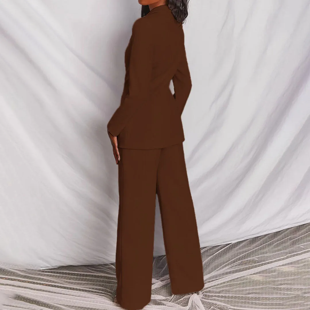 Elegant Women's Blazer and Pants Set