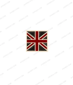 Enamel Tri-Color Square Shape Hotfix Studs for Shirts/Jackets