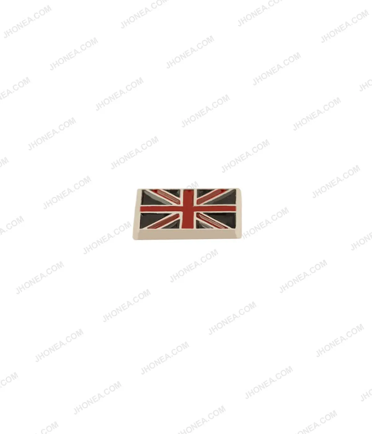 Enamel Tri-Color Square Shape Hotfix Studs for Shirts/Jackets