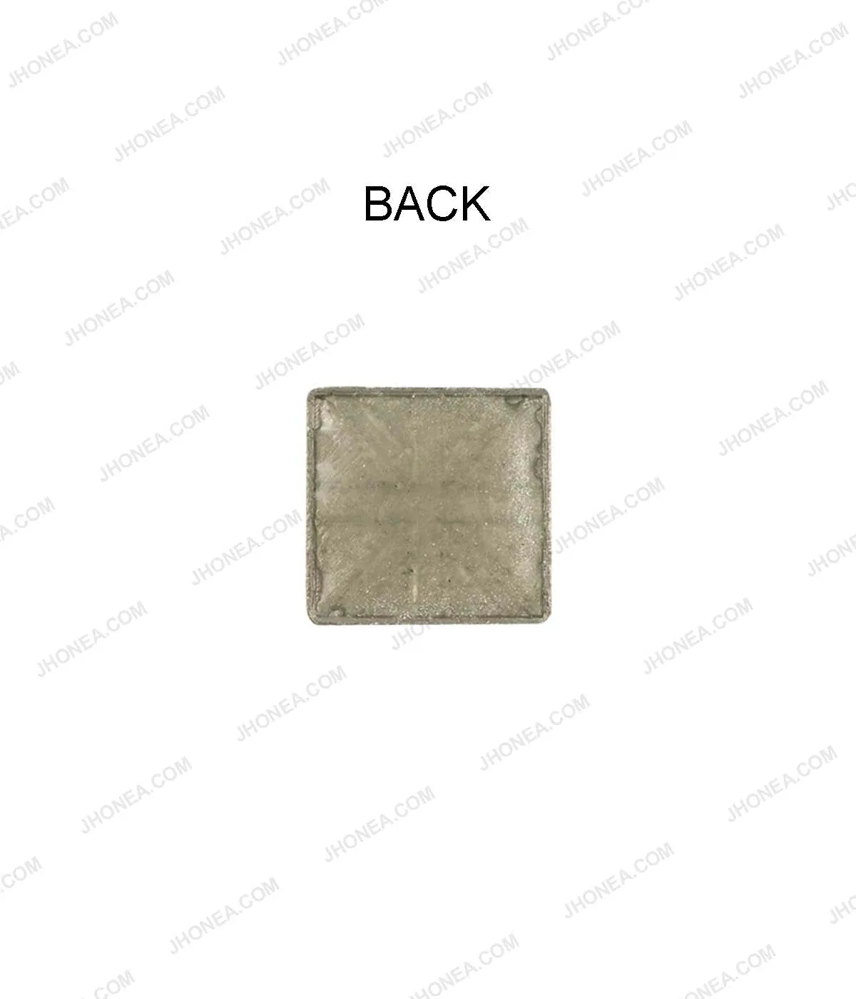 Enamel Tri-Color Square Shape Hotfix Studs for Shirts/Jackets