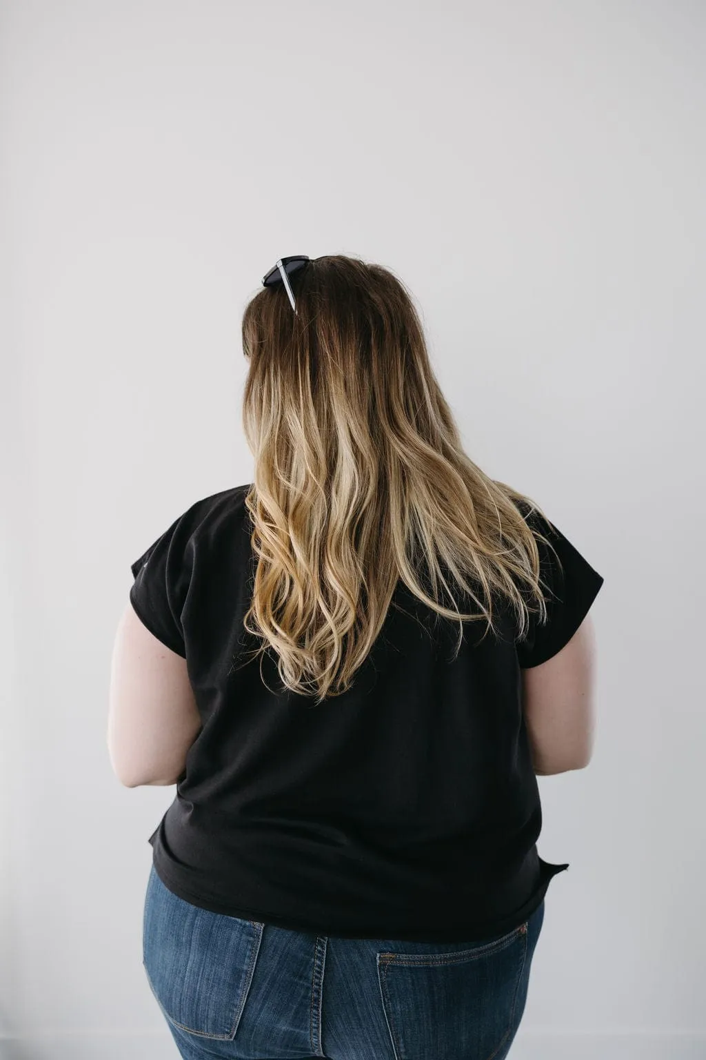 ESSENTIAL SLUB TEE WITH POCKET IN BLACK