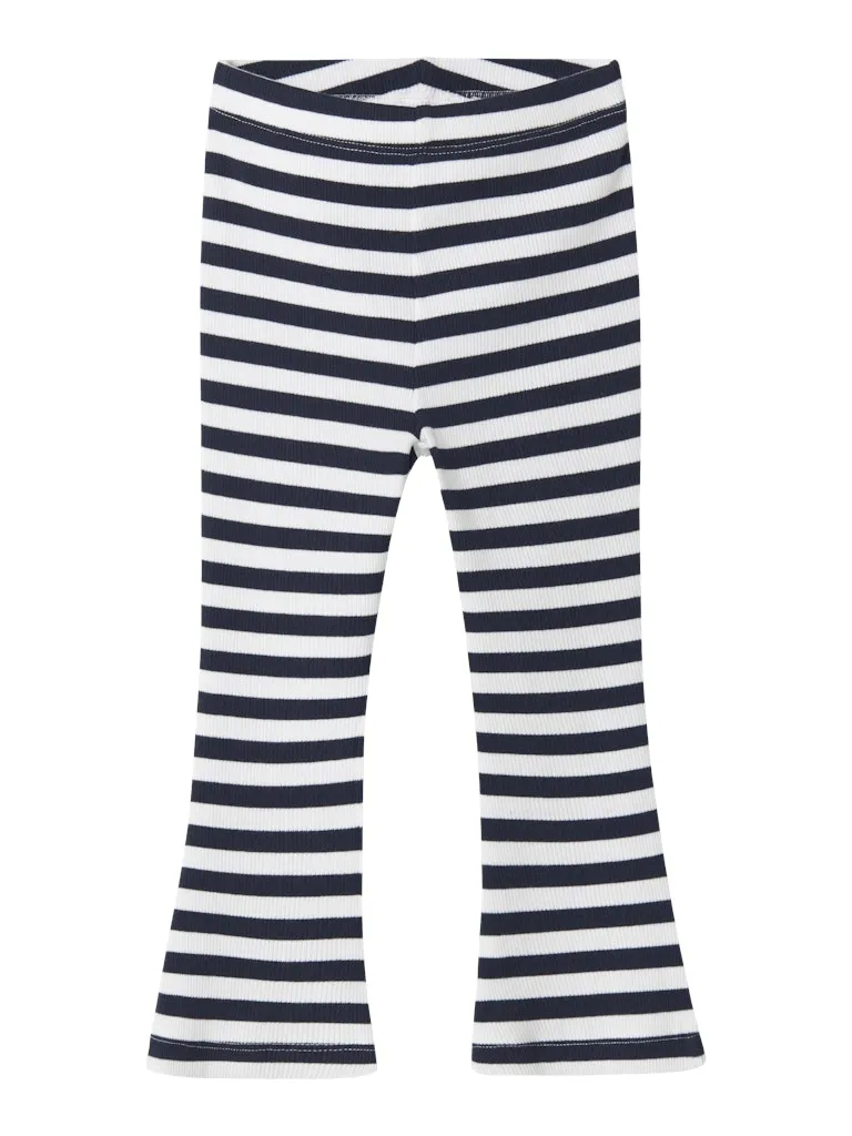 Folisa Flared Navy Stripe Pant