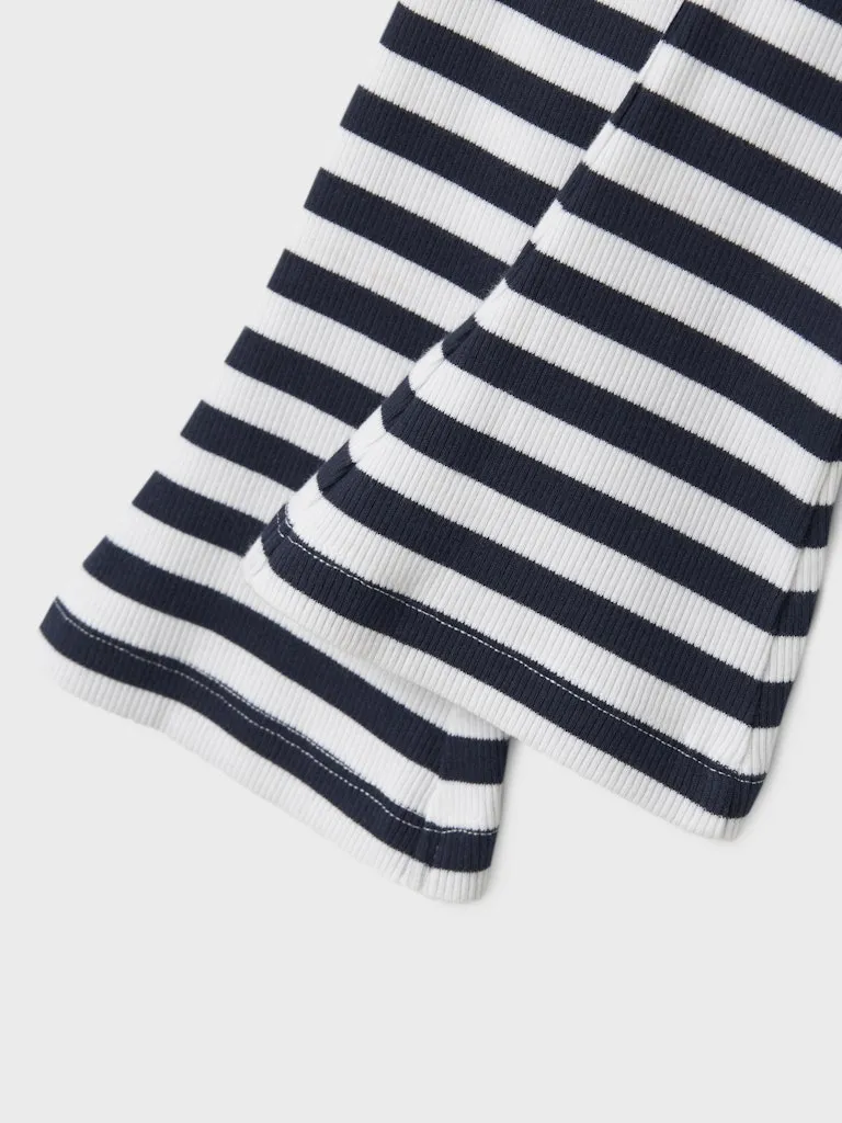 Folisa Flared Navy Stripe Pant