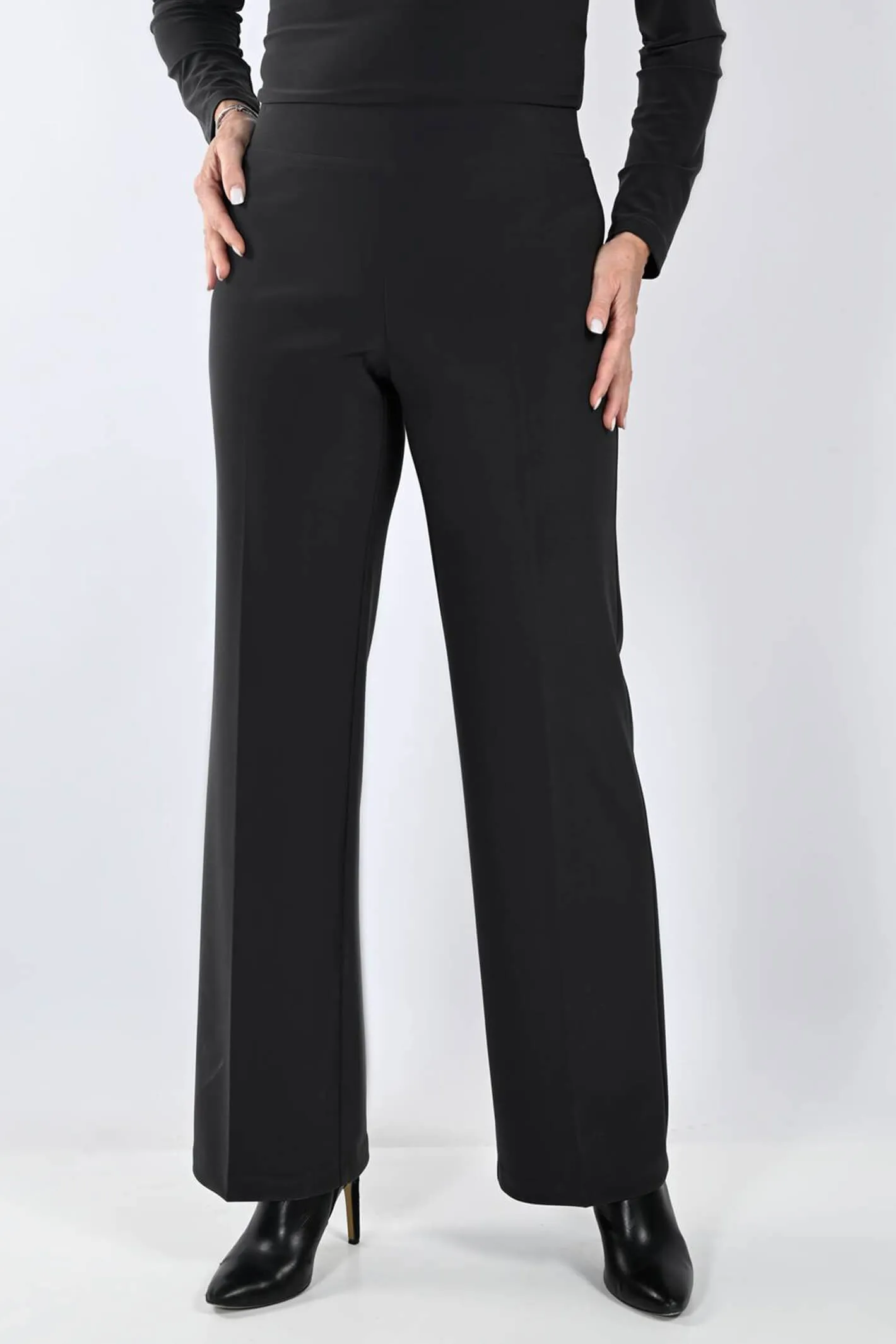 Frank Lyman 233015 Black Wide Leg Trousers