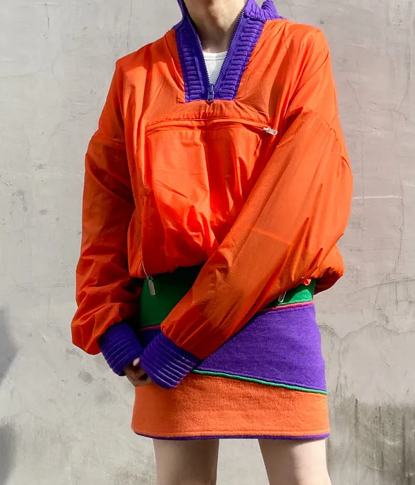 FUMIKA_UCHIDA/JACQUARD KNITTED MINI SKIRT(COLOR BLOCK)