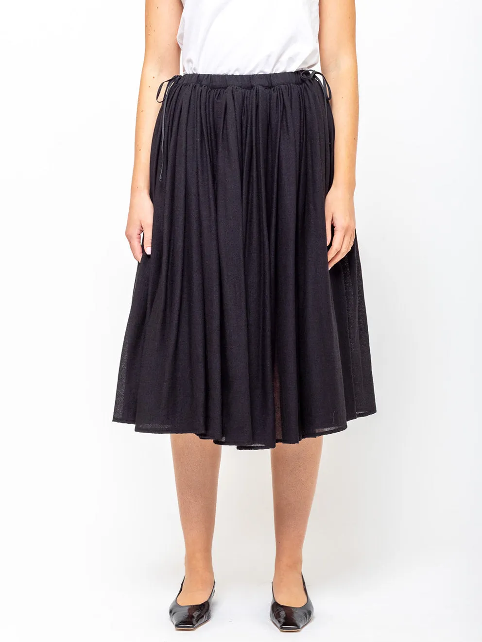 Gathered Skirt - Black