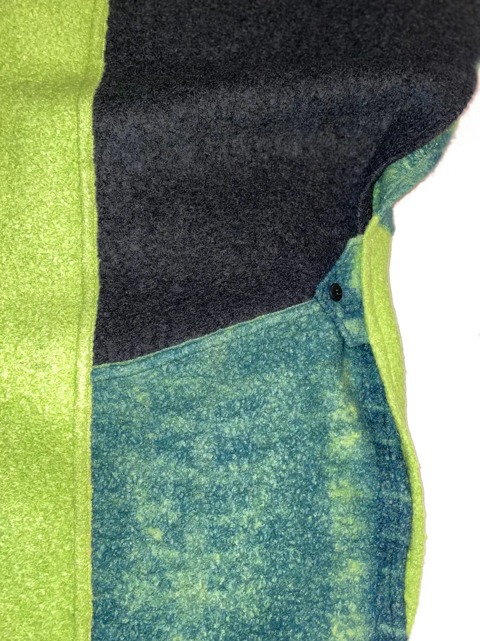 Hooded Boiled Wool Cape