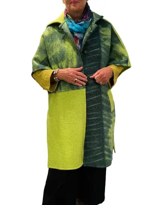 Hooded Boiled Wool Cape