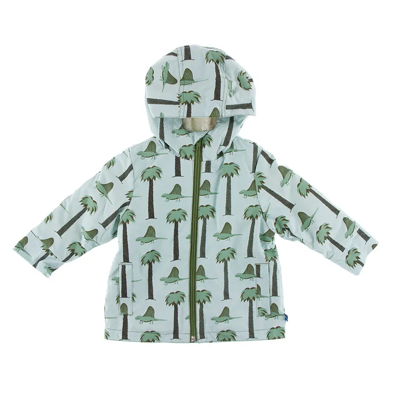 Kickee Pants Print Sherpa-Lined Raincoat