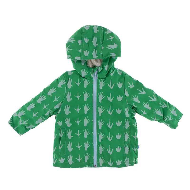 Kickee Pants Print Sherpa-Lined Raincoat