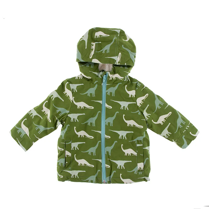 Kickee Pants Print Sherpa-Lined Raincoat