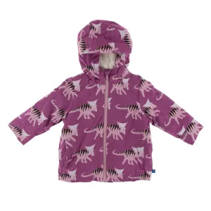 Kickee Pants Print Sherpa-Lined Raincoat
