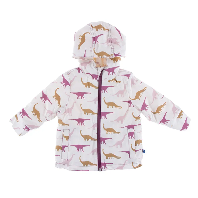 Kickee Pants Print Sherpa-Lined Raincoat