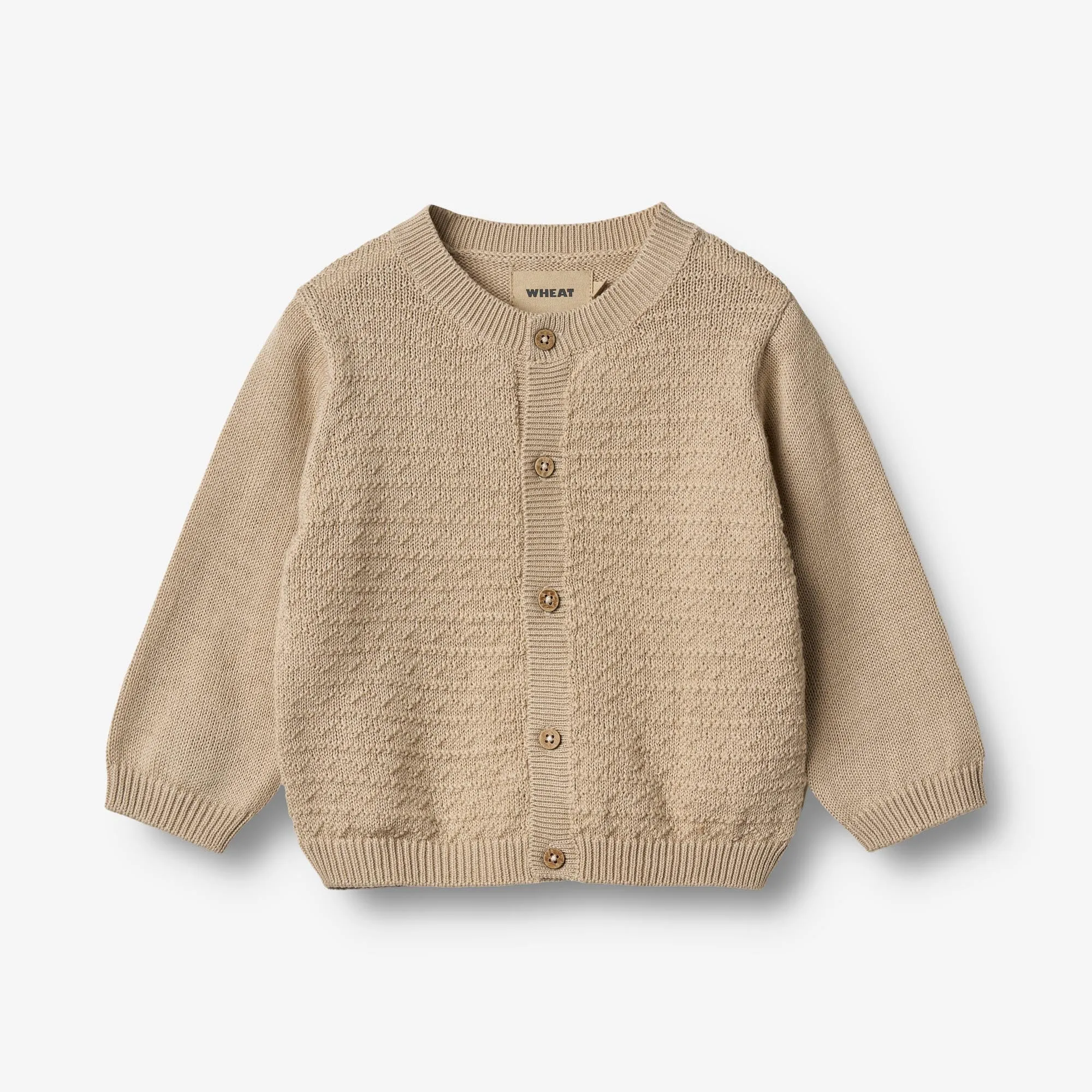 Knit Cardigan Bjørn - soft sand