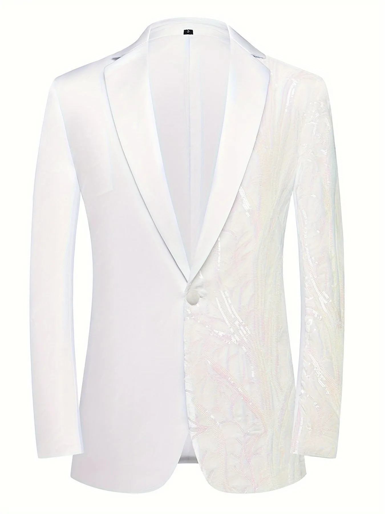 Men's Elegant 1 Button Lightweight Suit Jacket for Night Club Outfit