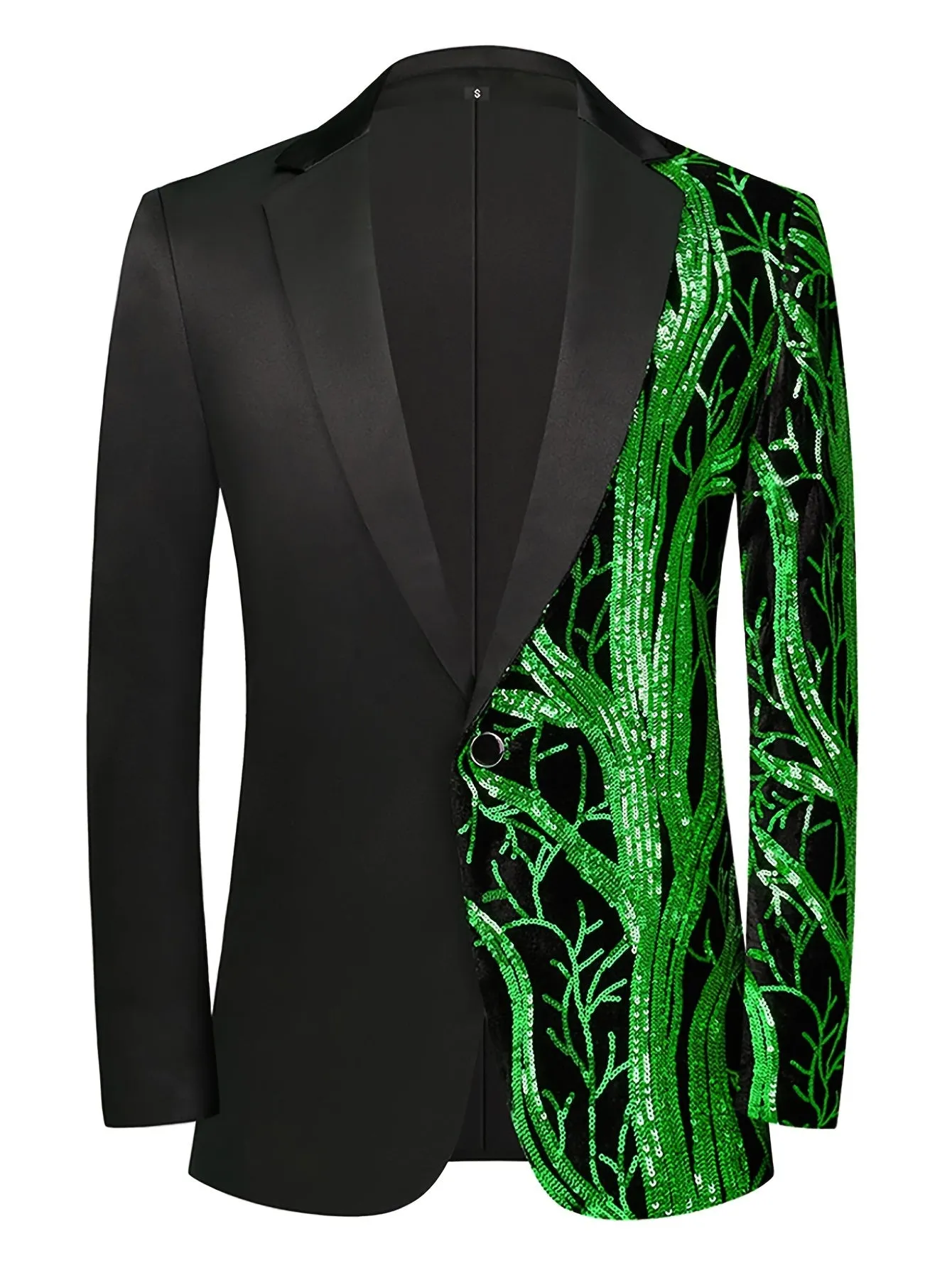 Men's Elegant 1 Button Lightweight Suit Jacket for Night Club Outfit