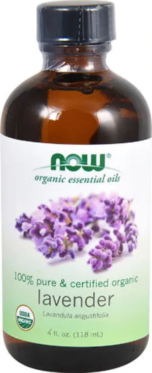 NOW Foods Organic Essential Oils Lavender Oil, 4 fl oz