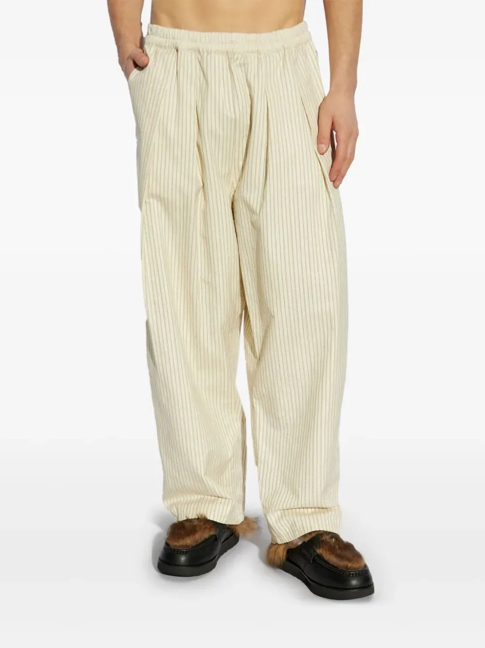 pinstripe trousers