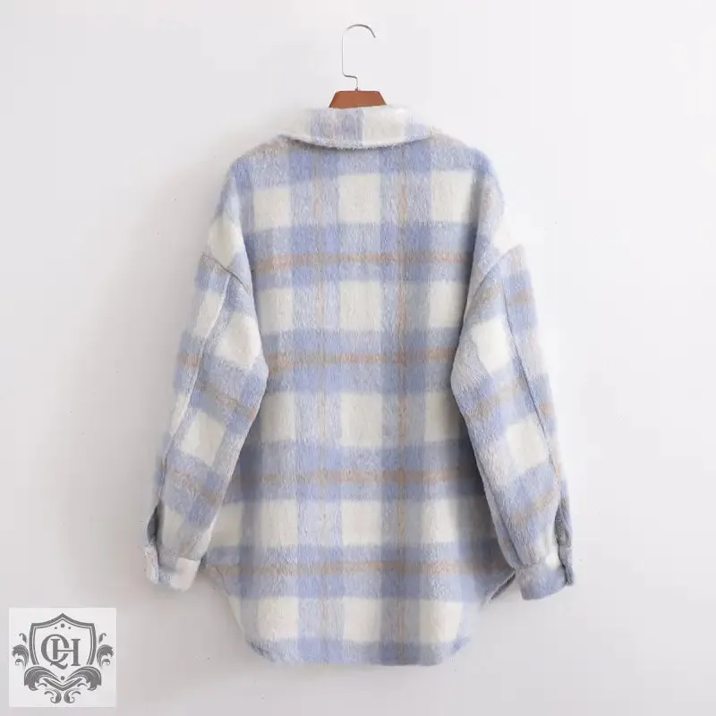 Plaid Button Up Jacket