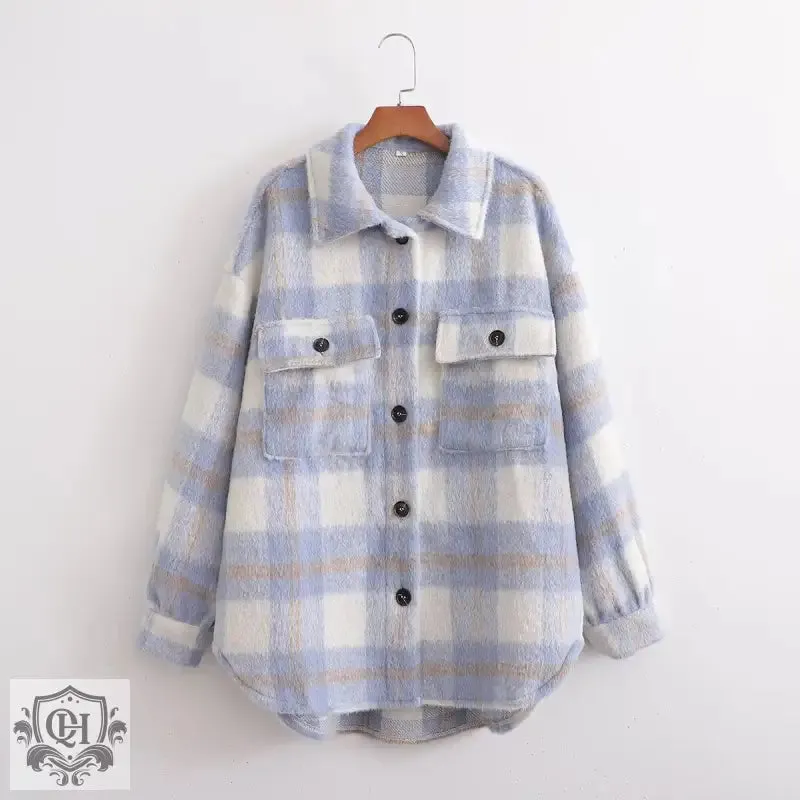 Plaid Button Up Jacket
