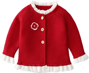 "Fall Winter Cardigan Sweaters Coats for Baby Girls: Stylish Outfits for Toddlers"