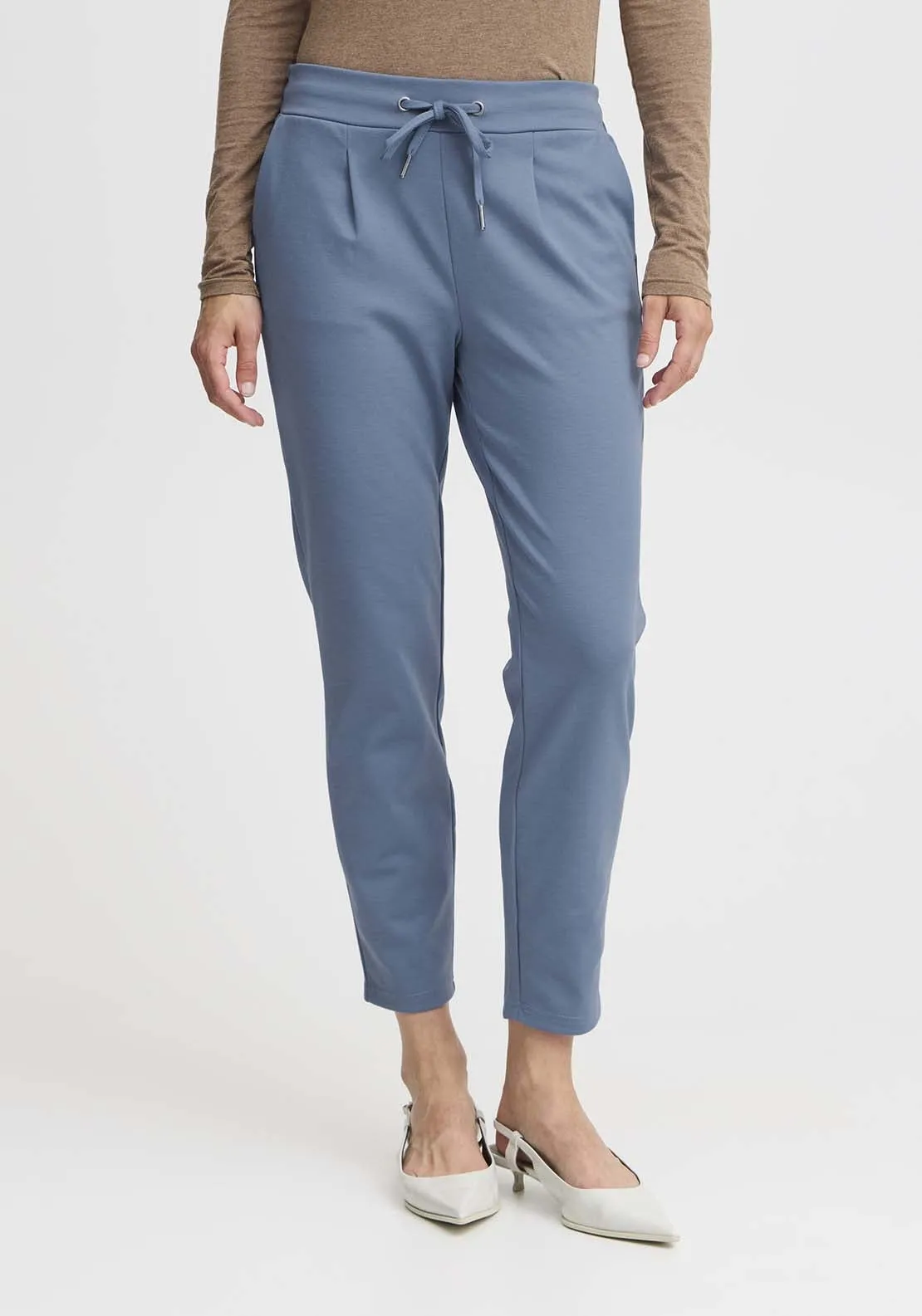 Rizetta Crop Trousers - Blue