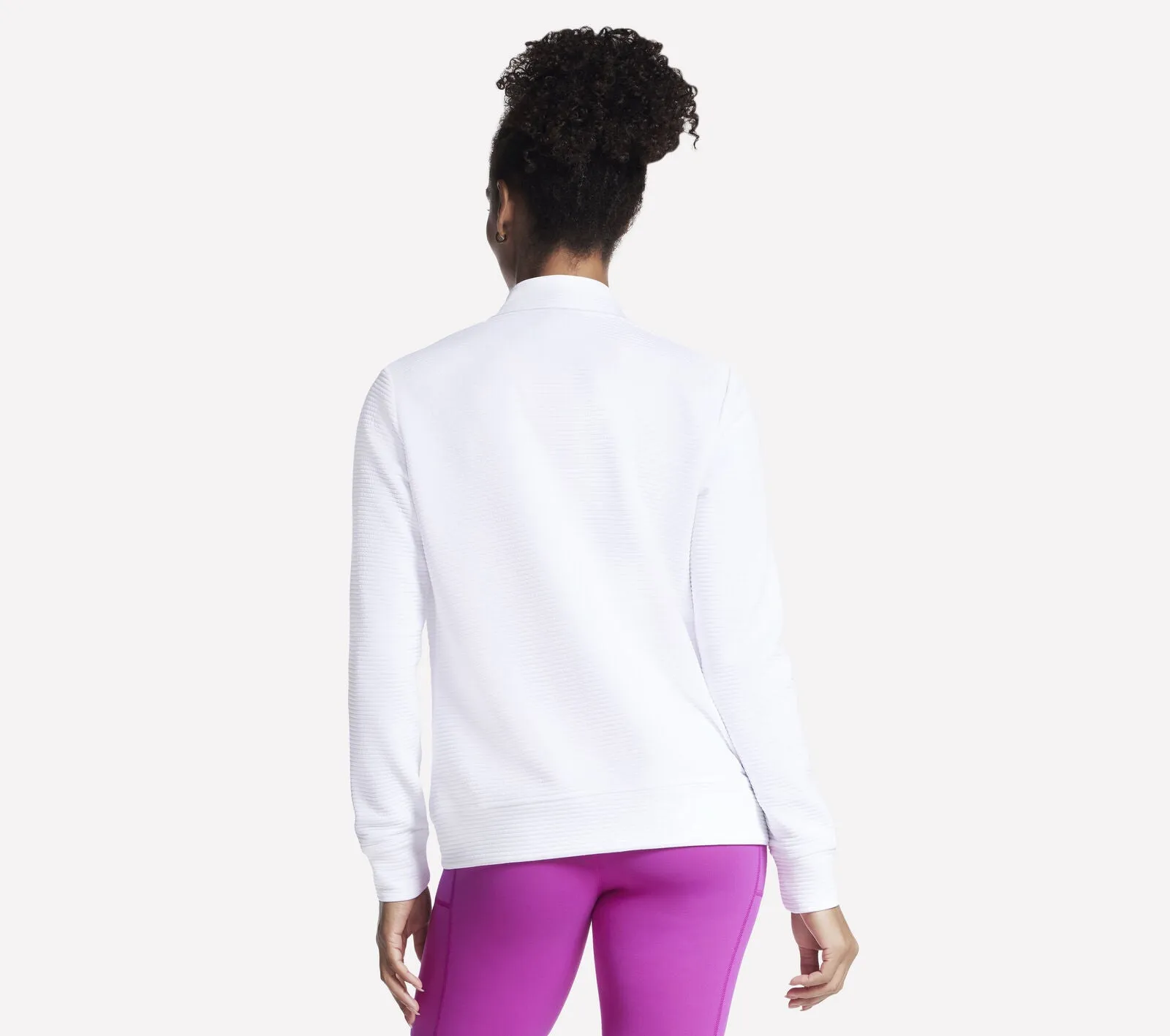 Skechers: The Hoodless Hoodie GO WALK Everywhere Jacket in White