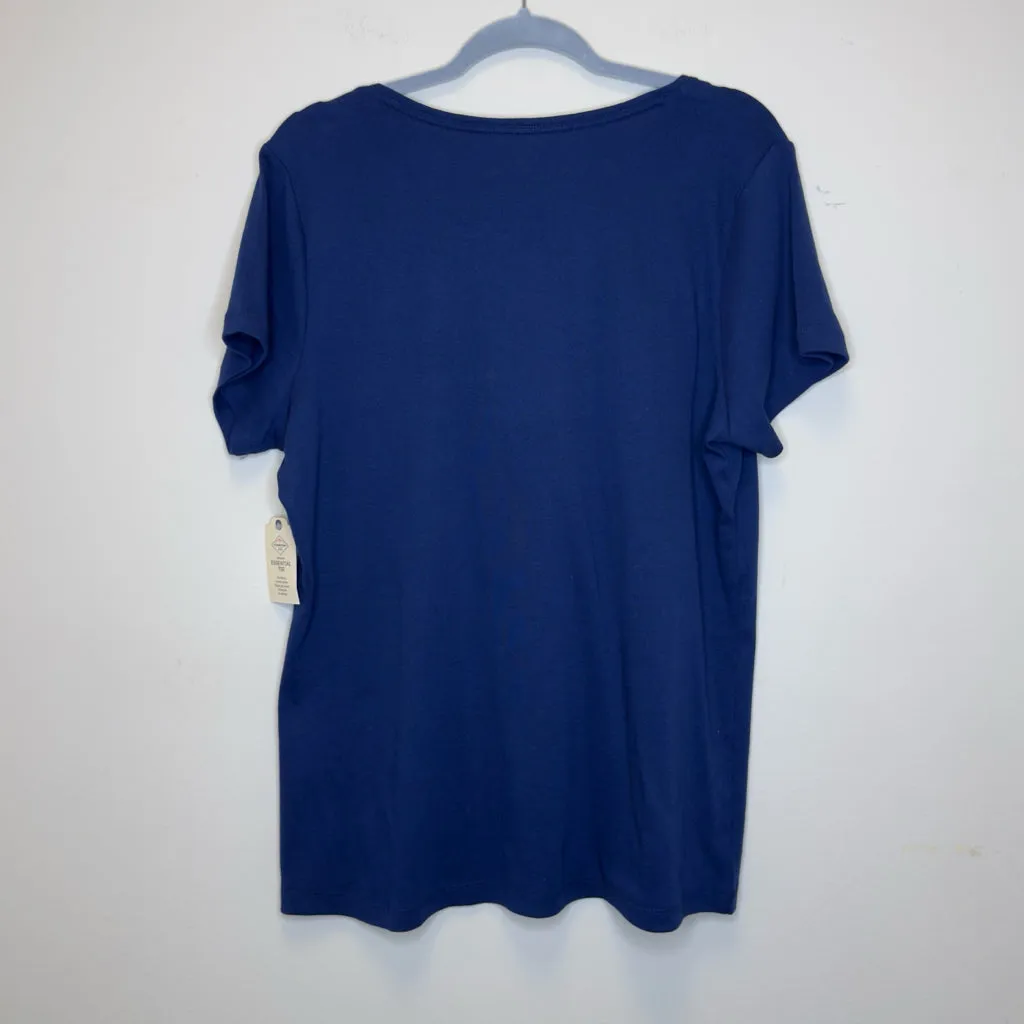 St. John's Bay V-Neck Essential Tee - Size 1X