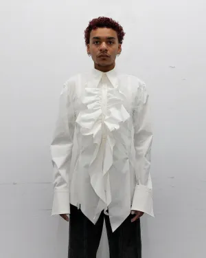 THE GLIMMER BUTTON UP - WHITE MIST