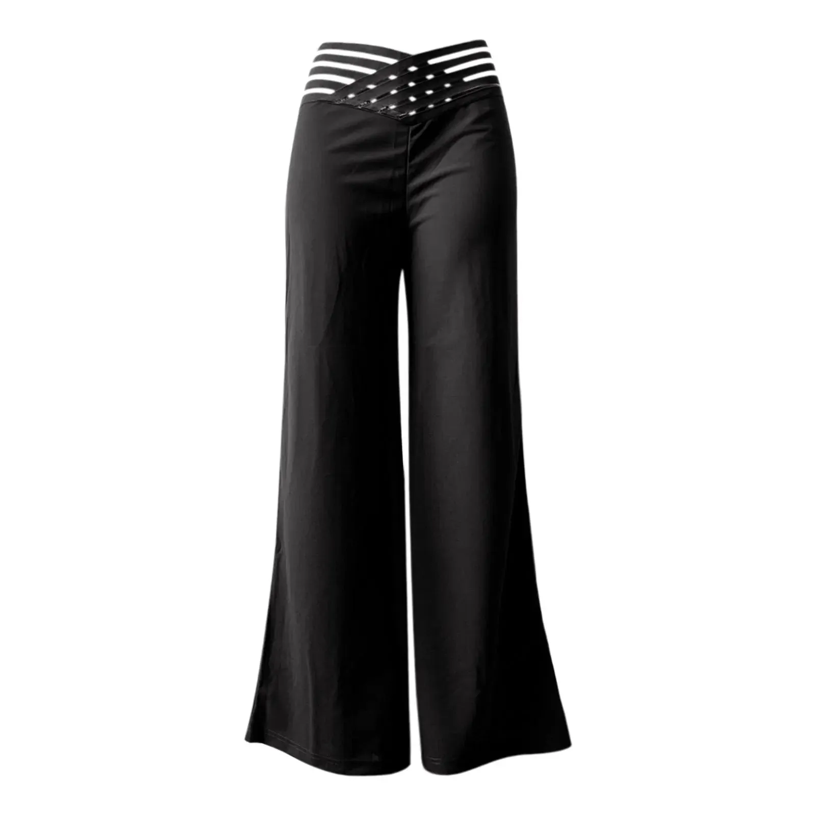 Uitlopende broek met hoge taille voor dames