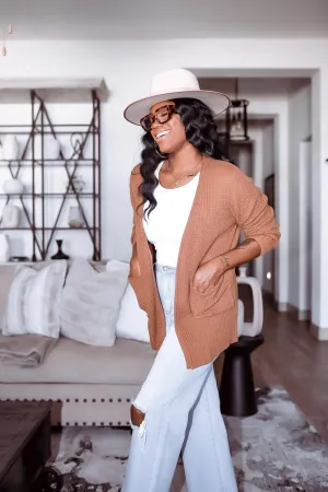 Waffle Cardigan {Mocha}